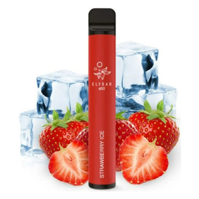 chi tiết ELF BAR 600 STRAWBERRY ICE