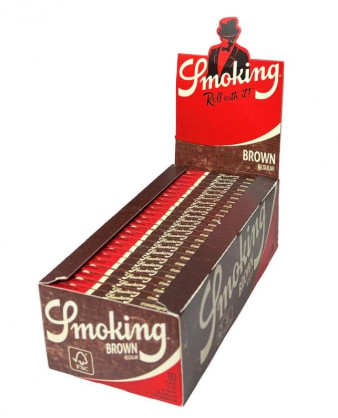 detail PAPÍRKY SMOKING REGULAR BROWN