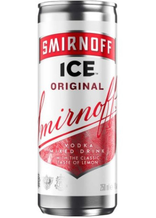detail Vodka Smirnoff 250ml plech