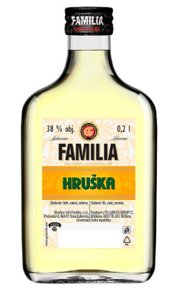 detail Familia Hruška 37,5% 0,1 L