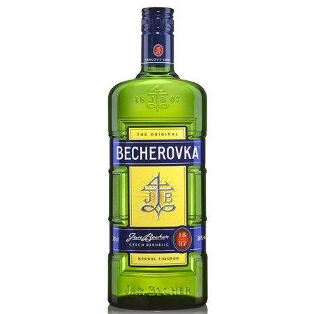 detail Becherovka 38% 0,7 L