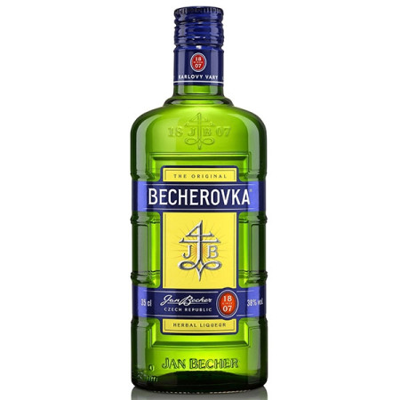 detail Becherovka 38% 0,35 L