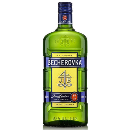 detail Becherovka 38% 0,5 L