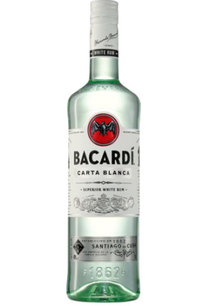 detail Rum Bacardi 37,5% Carta Blanca 1L