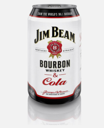 detail Jim Beam Cola 0,33L Plech