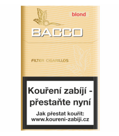 detail BACCO CIGARILLOS FILTER BLOND 17S