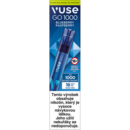 chi tiết VUSE GO P1000 BLUEBERRY RASPBERRY 18MG(U)