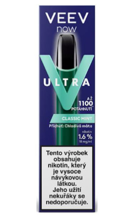 detail VEEV NOW ULTRA 1100 CLASSIC MINT 18MG