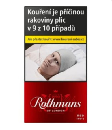 detail ROTHMANS 100 OF LONDON RED 166.00 U
